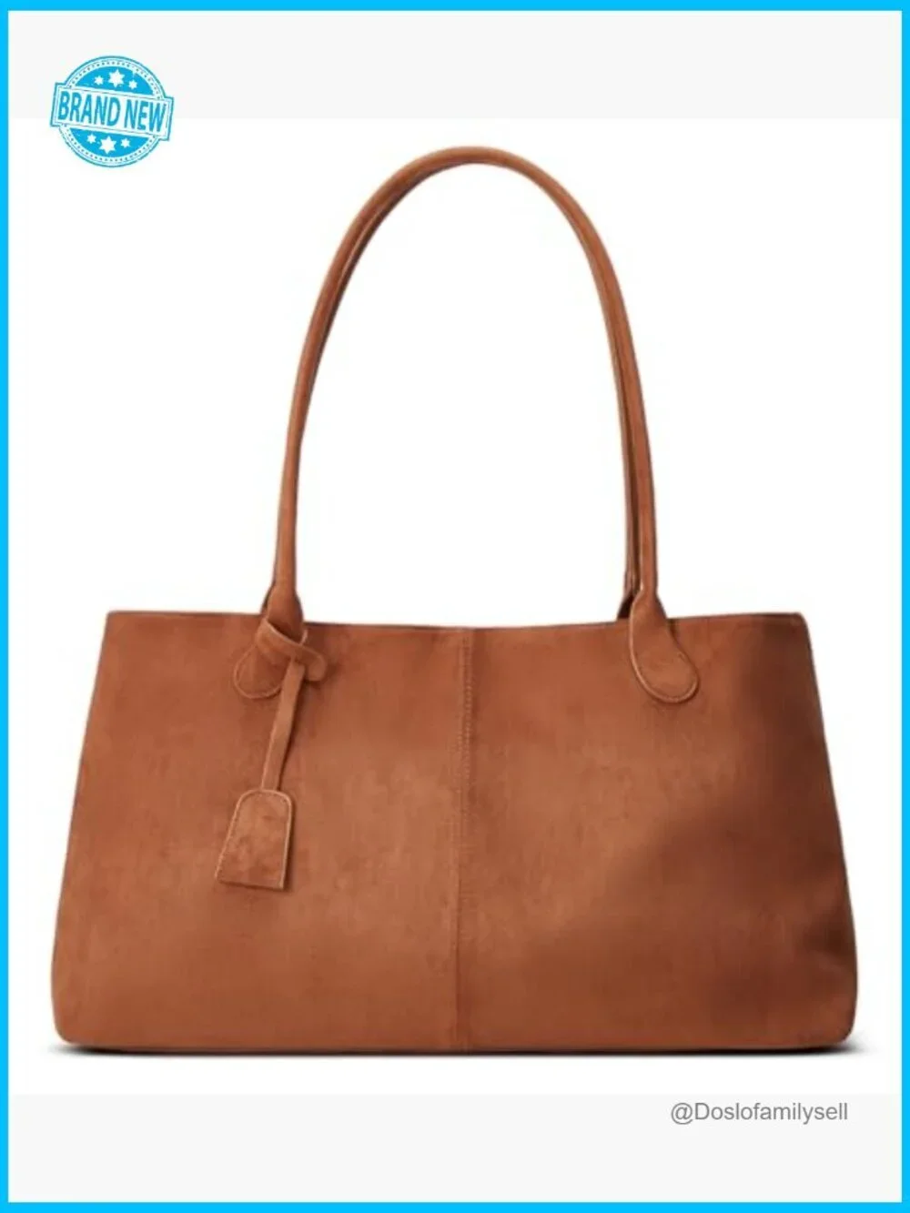 Retro Faux Suede Hobo Shoulder Bag Large Capacity Tote Satchel Purse
